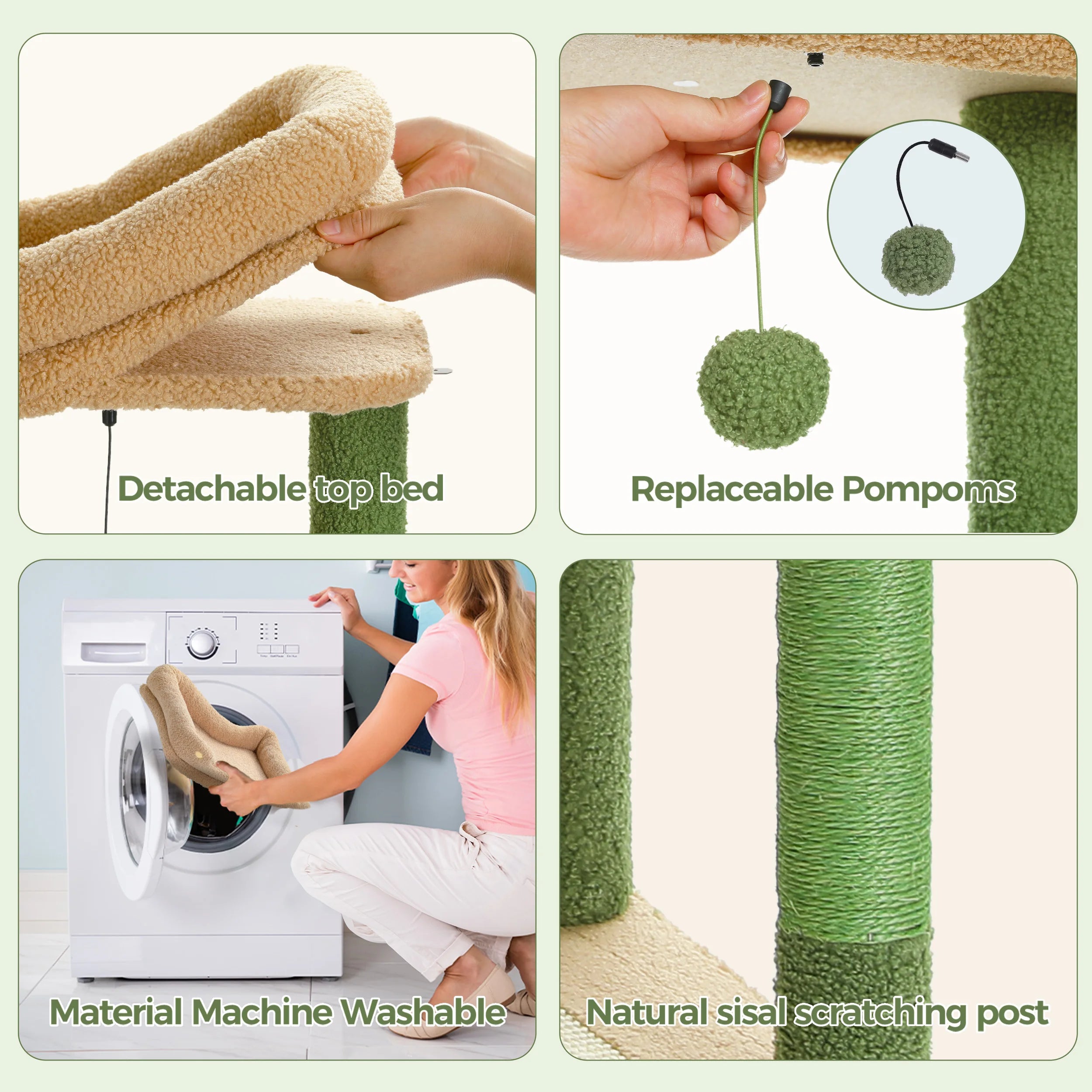 Large Cat Tree for Indoor Large Cats Tall Cat Tower for Fat Cats with Super Big Hammock, Cat Climbing Trees with Scratching Post