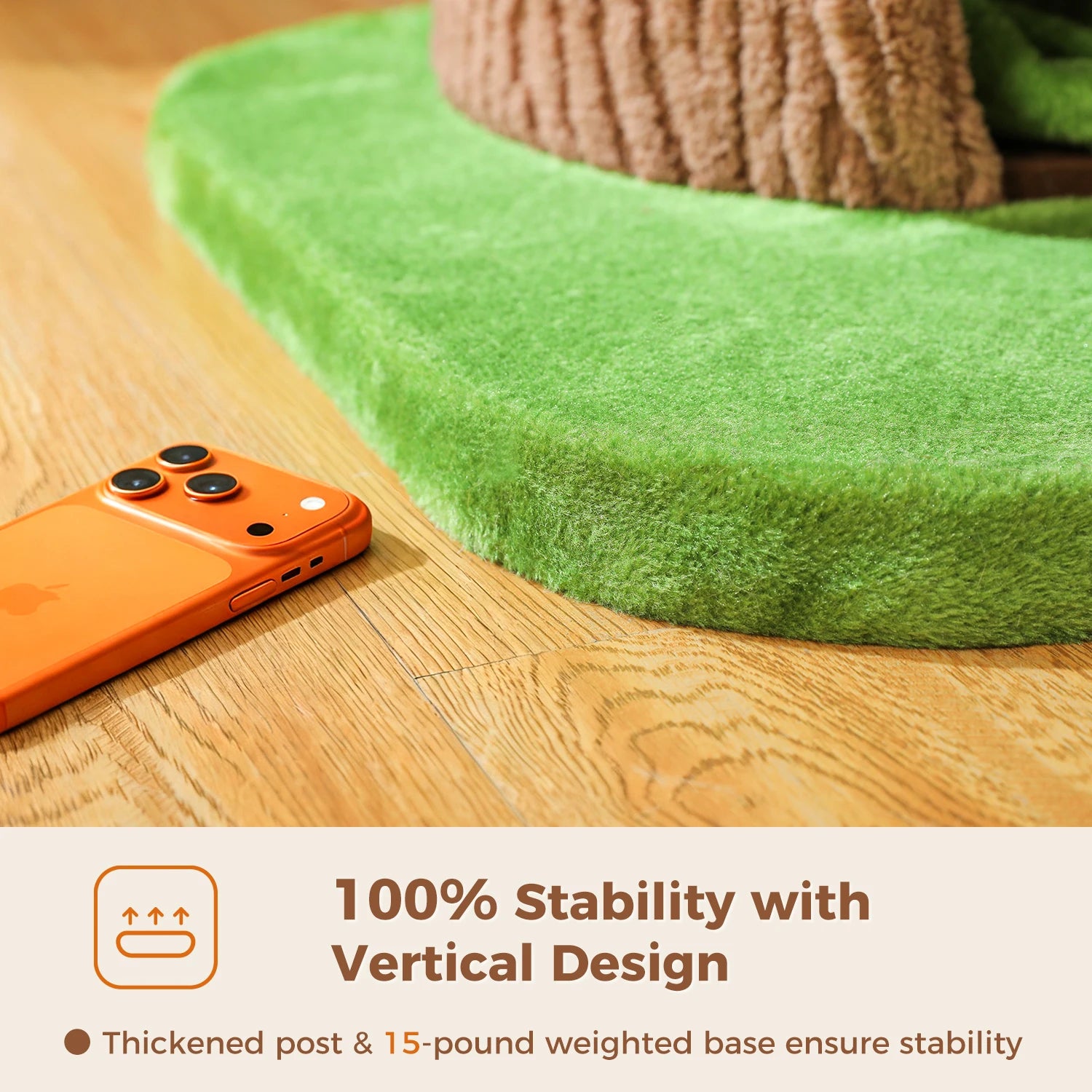 Tall Cat Tower Forest Cat Tree with Flower Top Perch,Thick Scratching Post,4 Cozy Condos Suitable for Large Heavy Cats,Cat Toys