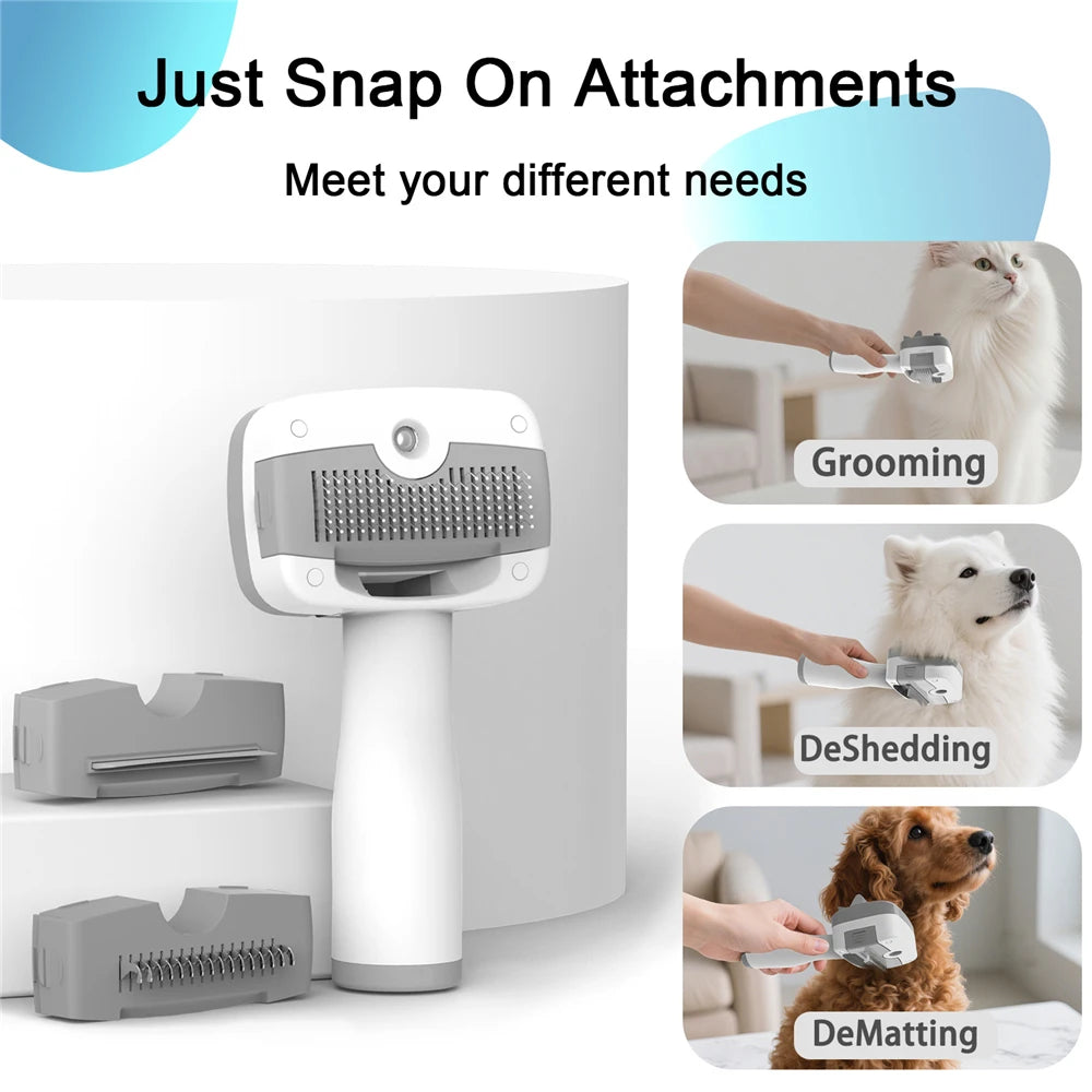 5 in 1 Dog Cat Pet Grooming Vacuum Brush 13000pa 2L Dust Cup Shedding Pet Hair Home Cleaning Kit Strong Suction