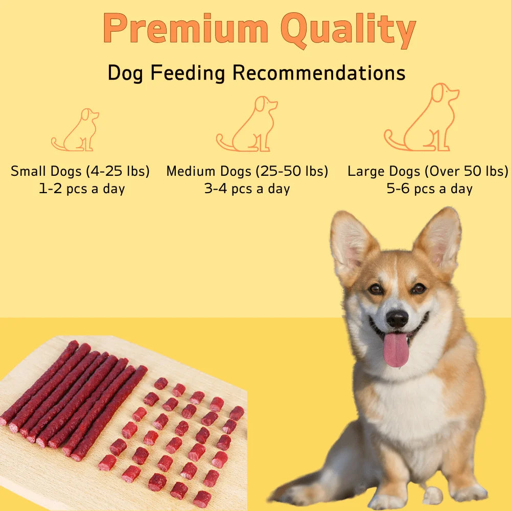 7.05oz/14.11oz(200g/400g) Beef Stick, All Natural Ingredients, Natural Dog Treats, Healthy, Easily Digestible
