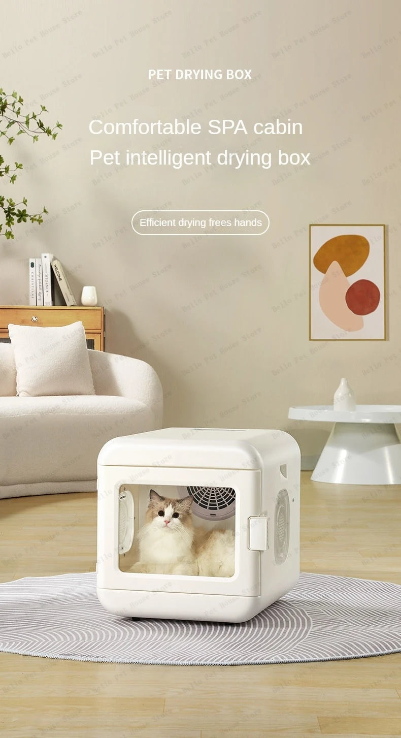 Household Pet Drying Box Water Blower Blowing Box Cat & Dog Dryer Intelligent Drying Box Sterilizable Dog Dryer Machine