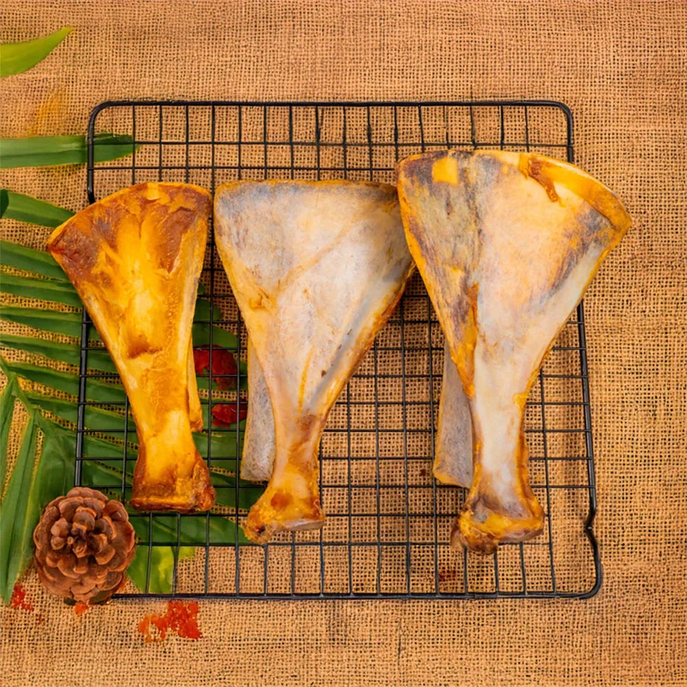 1/2 Pack x 60-90g Lamb Fan Bone, Natural Ingredients, Natural Dog Treats, Healthy, Easily Digestible, Dog Chews Long Lasting