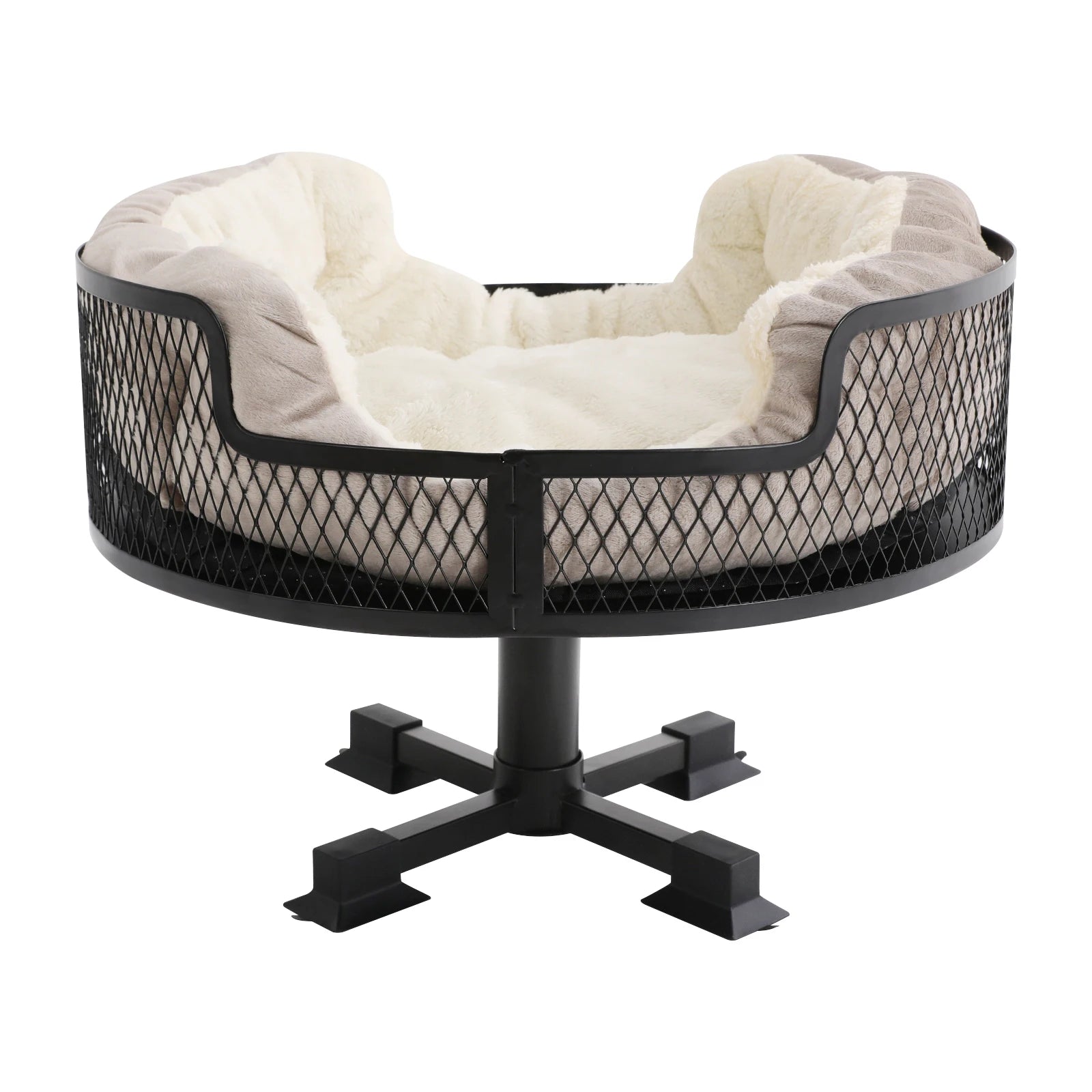 Portable Stainless Steel Elevated Cat Desk Bed 22.05 Lbs Weight Capacity Or Small Cats And Dogs