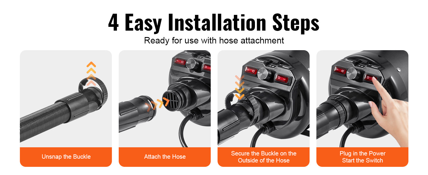 SucceBuy Dog Dryer, 2000W/2.7HP Dog Blow Dryer, Pet Grooming Dryer with Adjustable Speed and Temperature Control, Pet Hair Dryer